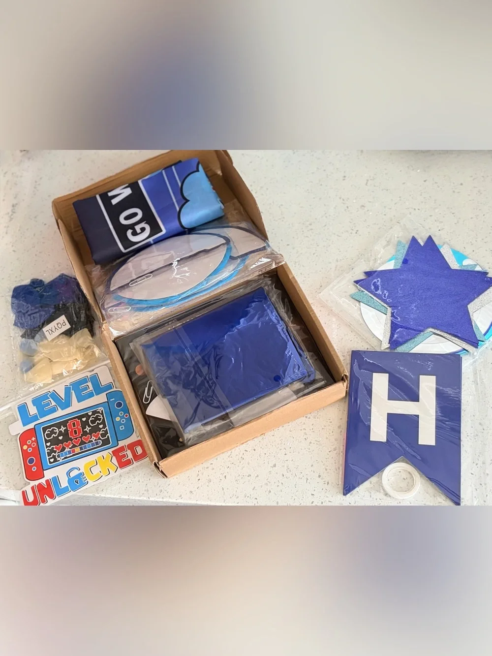 New Level 8 Gaming 8th Birthday Party Supplies Decorations Kit